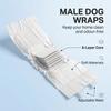 Disposable Dog Diapers Male Absorbent Dog Nappies L 62-80 cm