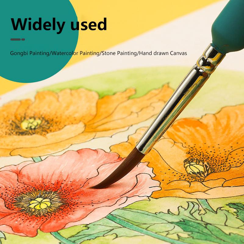 9/11Pcs Fine Detail Paint Brushes Set Miniature Tips Ergonomic Handle for Acrylic Oil Watercolor Painting Art Craft