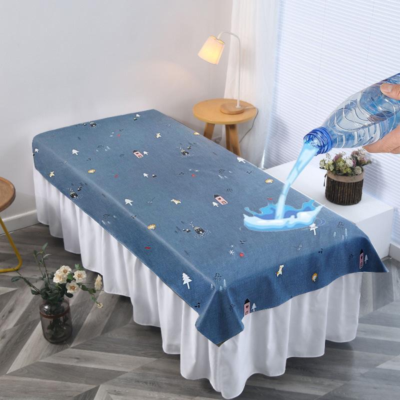 Spa Beauty Salon Massage Table Bed Sheets Water-proof Oil-proof TPU Massage Table Cover With Face Hole Reusable Bedspreads