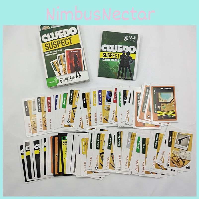 Cluedo Card Game Detective Themed Playing Cards With Visual And Cognitive Development For Home Fun