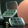Transparent Frosted Lid Pill Organizer - 7-Compartment Large-Capacity Portable Medicine Box