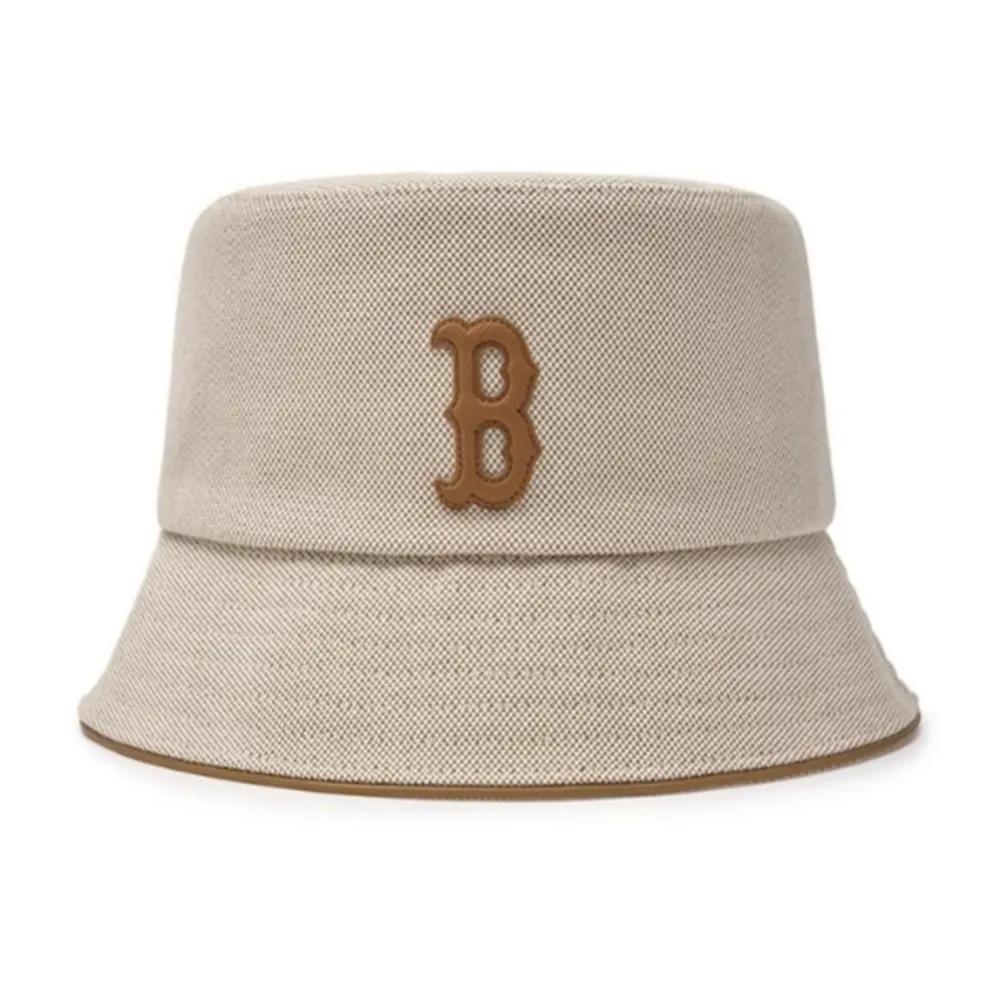 MLB Basic Canvas Leather Logo Bucket Hat A7 3AHTVL14N 43CRD 1.3AHTVL14N 43CRD