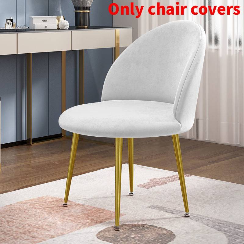 Chair Velvet Duckbill Cover Round Bottom Stool Back Dinning Makeup Elastic Big