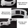 100/300-Piece Plant Support Clip Set – 3x0.9cm Garden Trellis Clips For Tomatoes, Cucumbers, Roses, Vines – Hollow Design, Reusable
