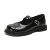 French Mary Jane shoes for women in spring 2026, retro style with a single buckle and shallow mouth small leather shoes, college style single shoes
