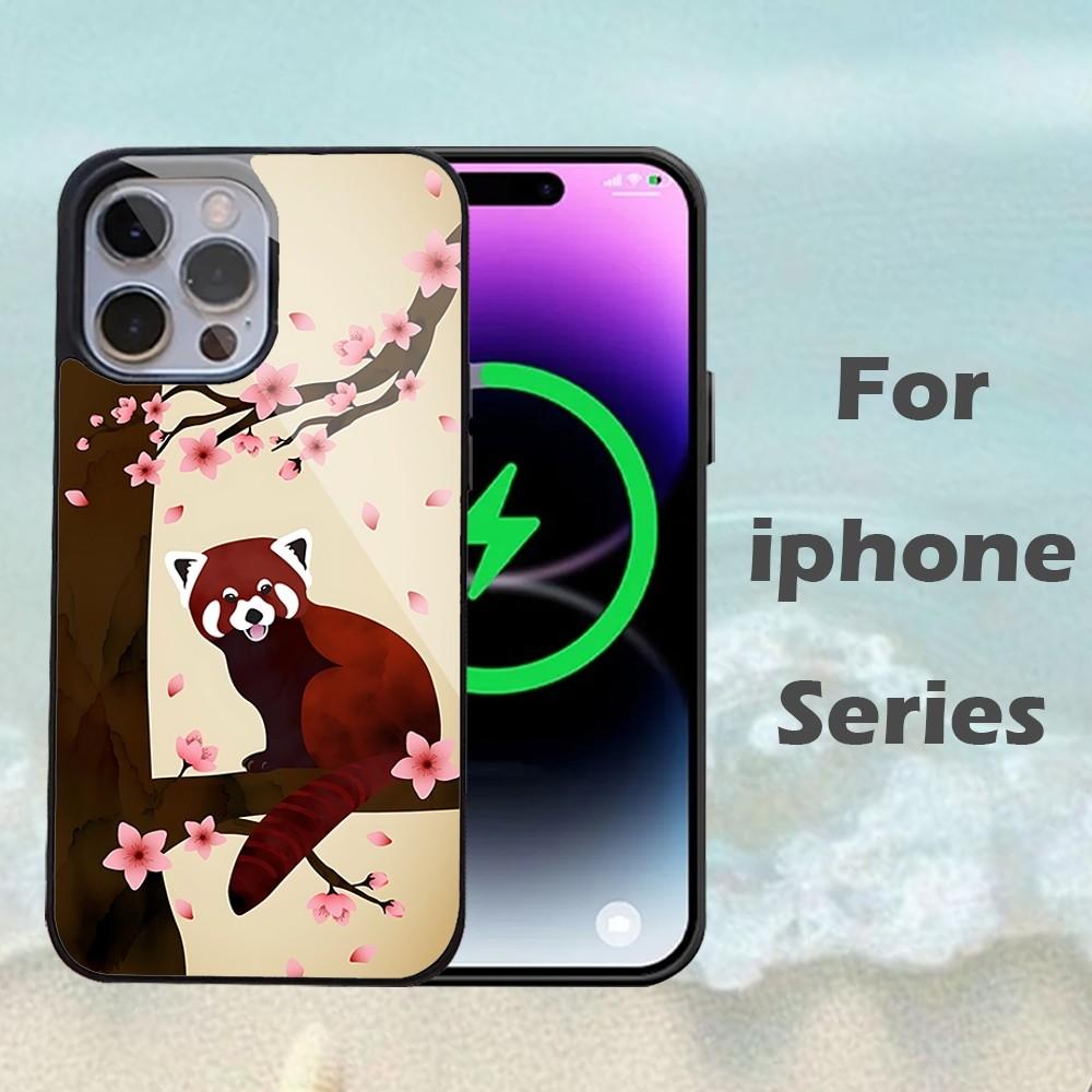 Red Panda Phone Case For IPhone 16 15 14 13 Pro Max 11 12 Mini Alex Mirror For Magsafe Wireless Charging Cover