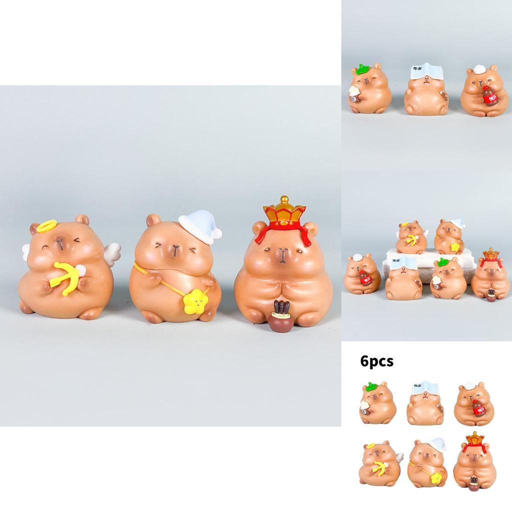 Capybara Pvc Figure With Assembleable Elements For Gift Buyers