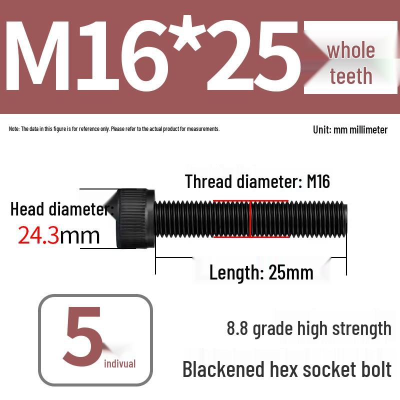 8.8 High-Strength Socket Head Cap Screw Bolt (M4-M20)