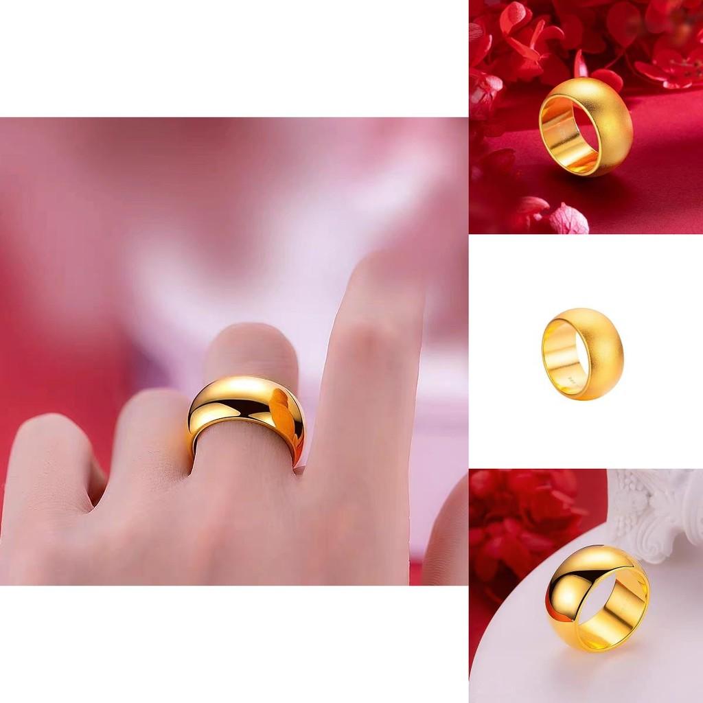Beautifully Crafted Gold-plated Copper Ring With Geometric Style Perfect For Couples And Unisex Wear