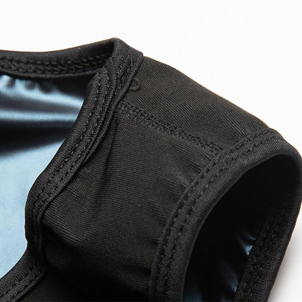 Men's Sweat Sauna Vest Slimming Body Shaper Tank Top Workout Fitness Compression Shirt for Exercise and Training