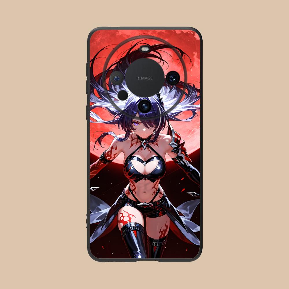 HSR Acheron Matte TPU Mobile Phone Case for Huawei Mate 60 50 40 30 20 10 Pro Plus Lite E 5G Colorful Printing Cover