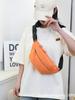 Trendy Unisex Japanese-Style Crossbody Waist Bag - Large Capacity Chest and Mobile Phone Pouch for Sports.