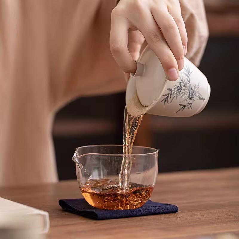 Plant Ash, Ink Wind, Outdoor Camping, One Pot, Two Cups, Ceramic Express Cup, Portable Travel Tea Set, Gift Souvenir