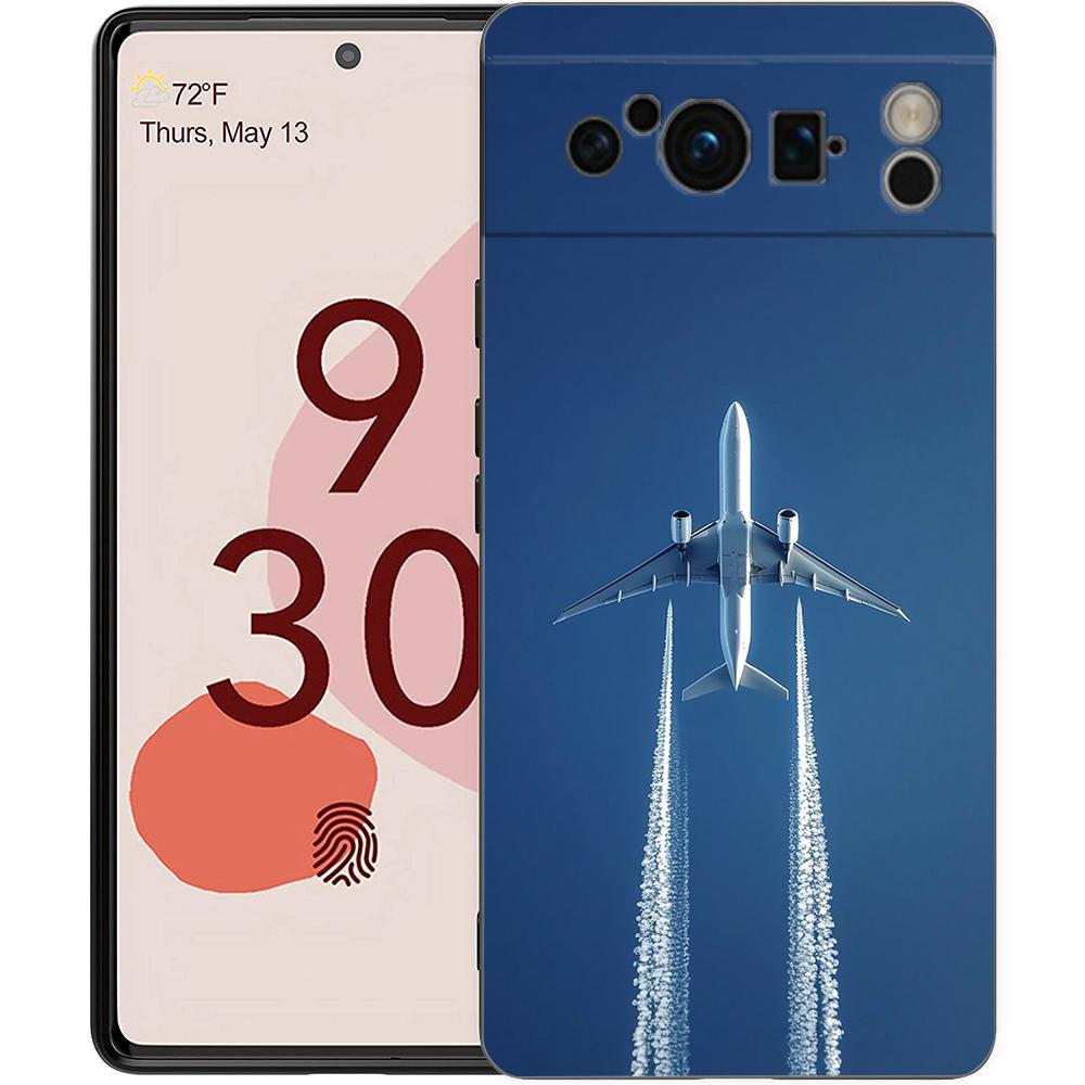 

For Google Pixel 10 Pro Phone Case Pixel 9 Pro XL TPU Case Pixel 8 Pro 9A 8A 7A 7 6A 6 Pro Soft Cover Aircraft Airplane cool Pixel 7 Pro