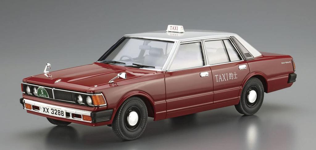 Aoshima Bunka Kyozai Scale Model Car Series SP01 Datsun 220C 1979 Hong Kong Model Car Plastic Model 1/24