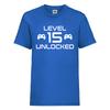 Level 15 freigeschaltet T-Shirt - Geschenk zum 15. Geburtstag, 15. Geburtstag T-Shirt