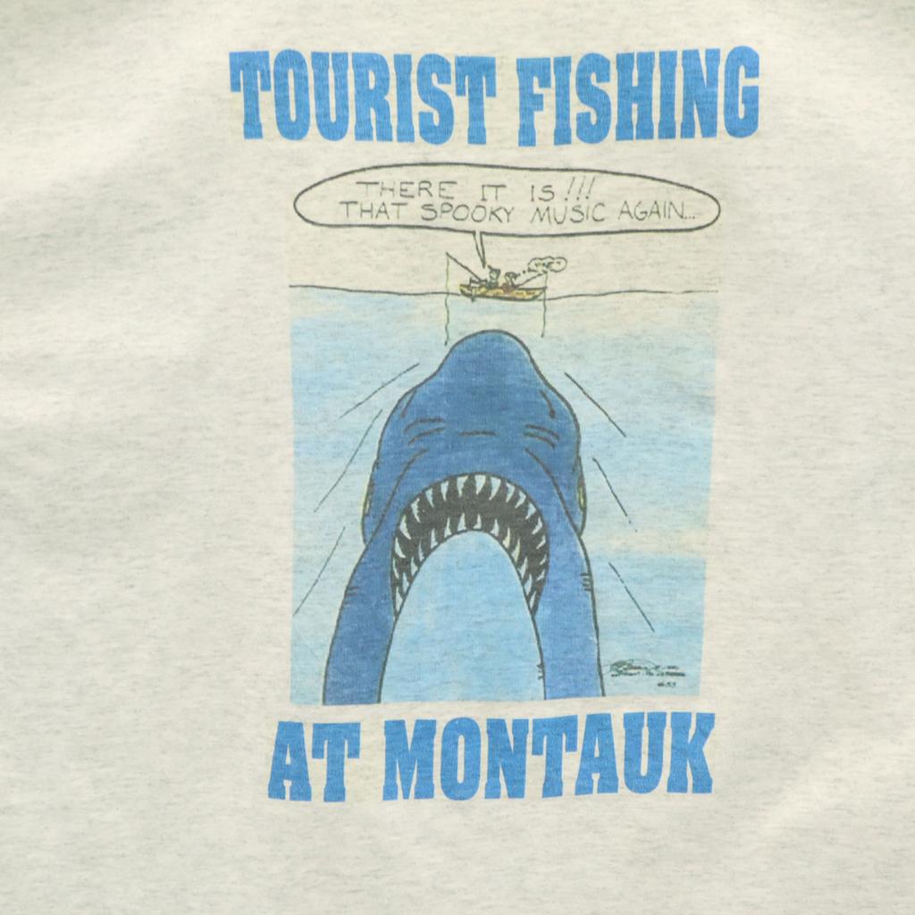 FRUIT OF THE LOOM BEST 90s Made In USA Old Buck Fishing Print Short Sleeve T-shirt Men's Used