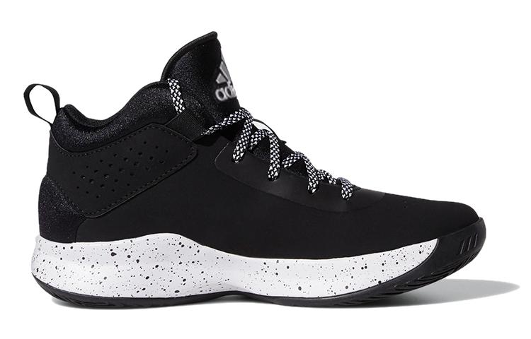 adidas Cross Em Up 5 K Slip Resistant Cushioning Abrasion Resistant Low Top Basketball Shoes Black Kids' FZ1473