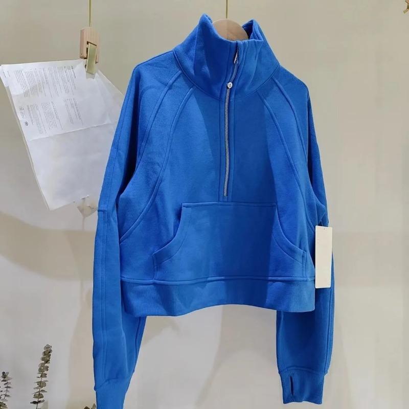 Korean Style High-end Solid Color Zipper Sweatshirt for Women New Loose Lazy Style Casual Pullover Versatile and Comfortable Top