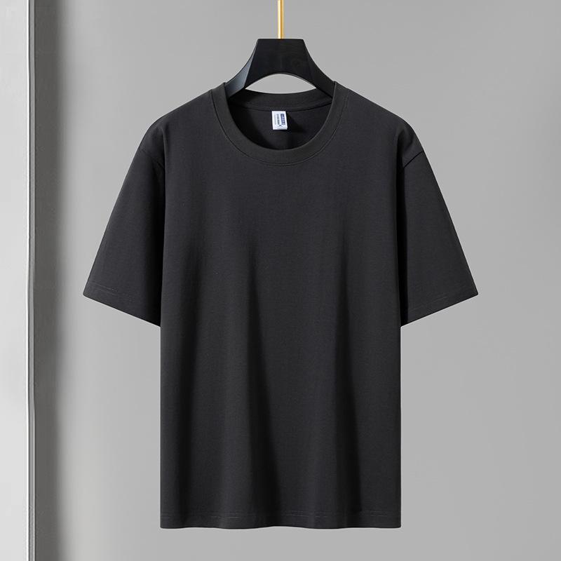 Unisex Antibacterial Cotton Double Yarn T-Shirt - 280g, Short-Sleeve, Loose Fit
