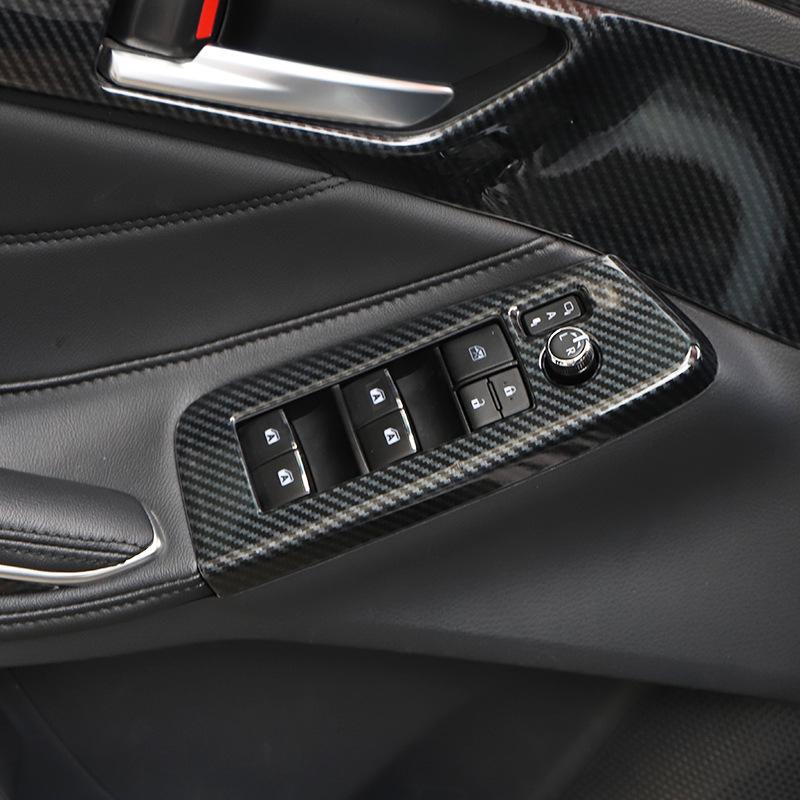 19-22 Avalon Peach Wood Carbon Fiber Center Console Trim for Scratch Protection