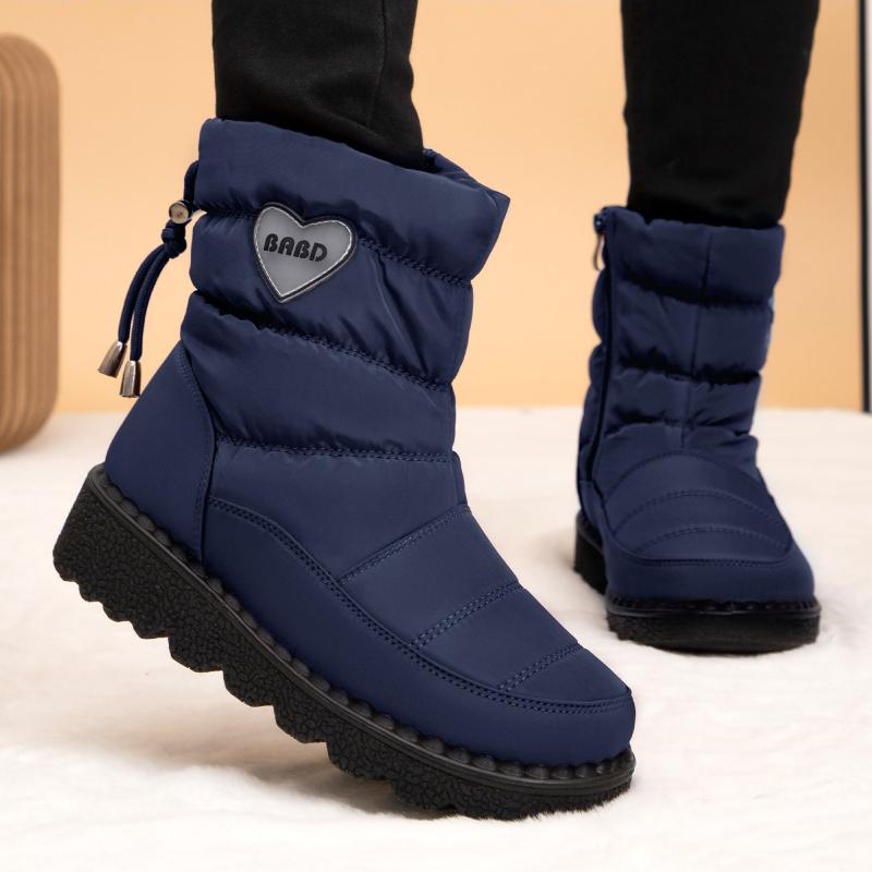 Shoes Women's Cotton Shoes Plus Velvet Thickened High-top Snow Boots Waterproof Non-slip Casual All-match Cotton Shoes