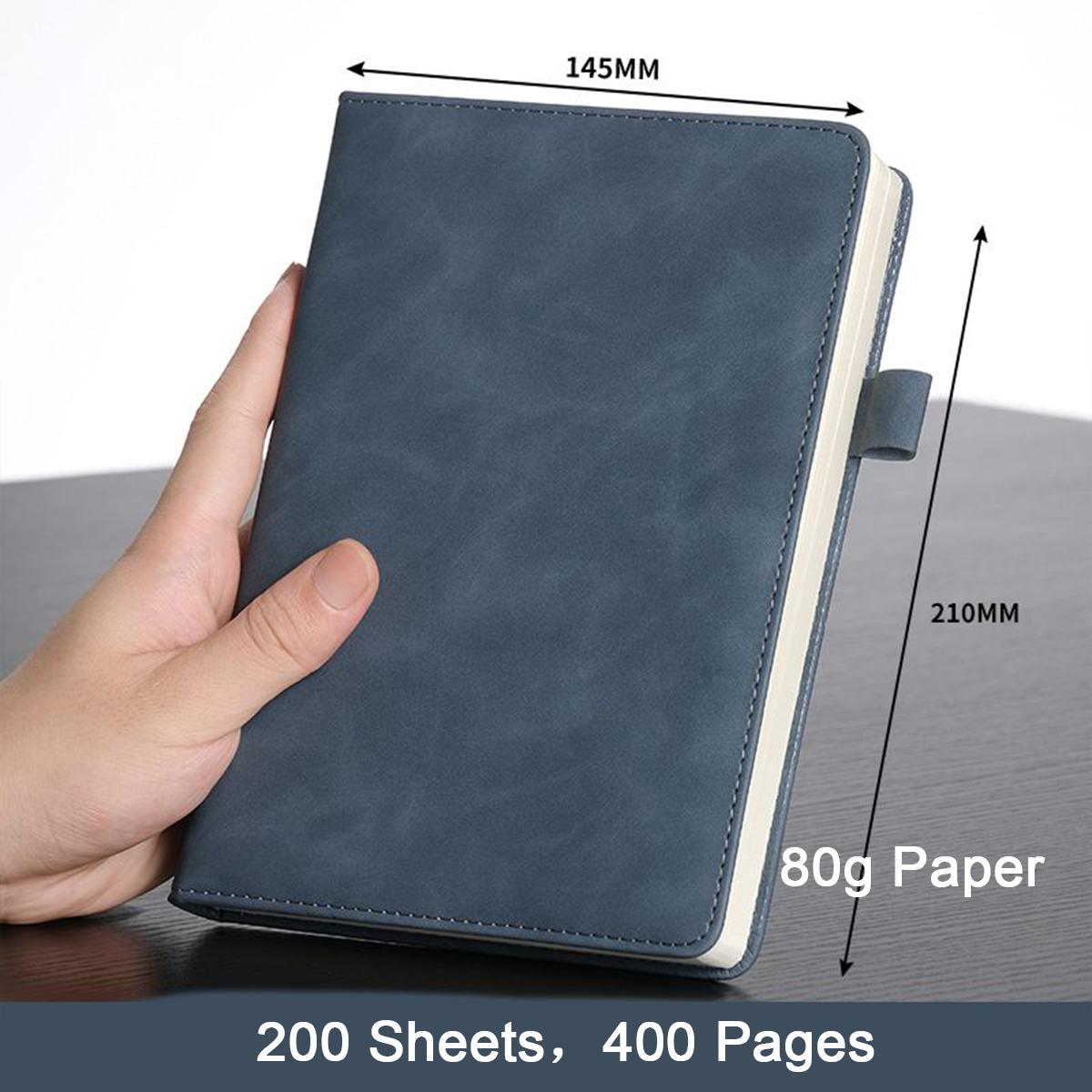 

Большой кожаный блокнот формата А4/А5, линованные страницы, книга для записи деловых встреч, студенческий дневник, предметная тетрадь, 200 листов, 400 страниц A5
