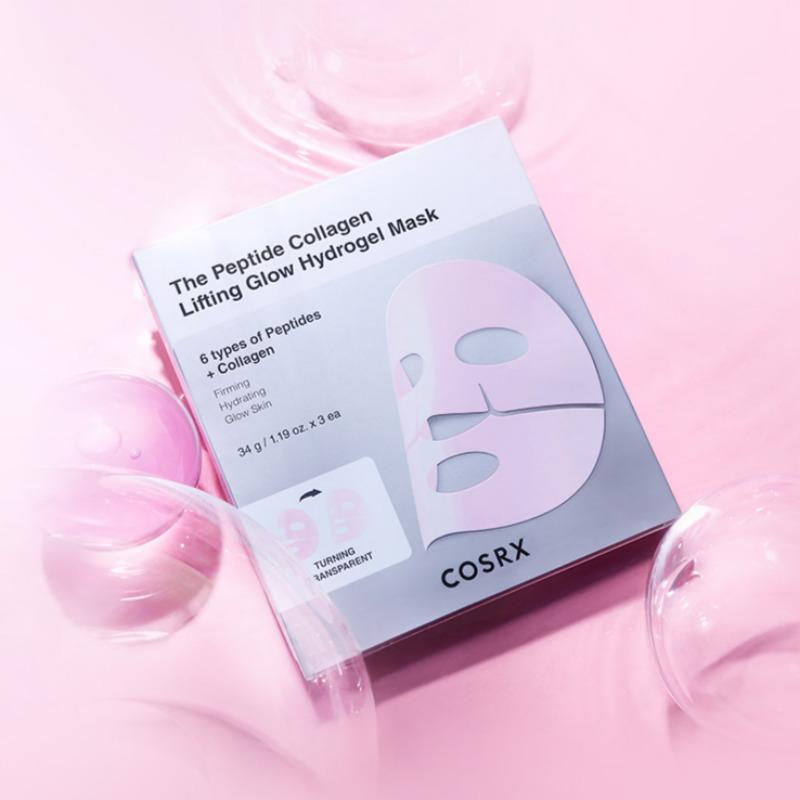 COSRX The Peptide Collagen Lifting Glow Hydrogel Mask 34g x 3pcs