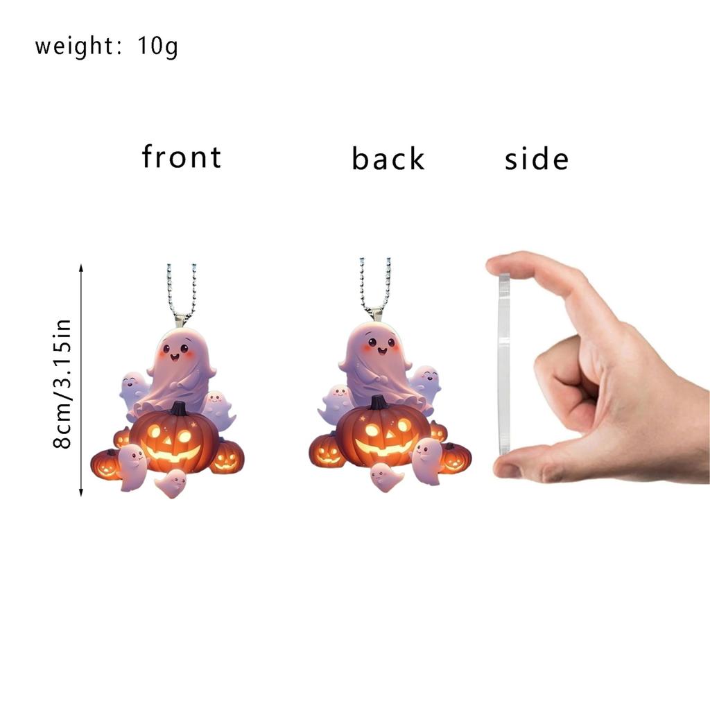 Halloween Kleine Hexe Festival Anhänger Grenzüberschreitend Acryl Flach Auto Dekoration Anhänger Zuhause Hängezubehör