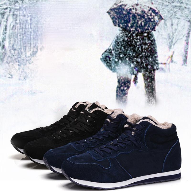 Couple Cotton Shoes Plush Warm Outdoor Hiking Sports Shoes Casual Workout Sneakers Trekking Snow Boots Men Women Plus Size