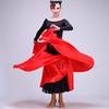 Girls Latin Dance Skirt Female New Pasodoble Dance Skirt Cape Performance Competition Wear Female Dancing Wear