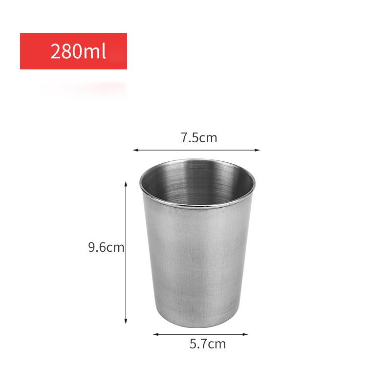 Outdoor Stainless Steel Water Cup Hiking Camping Picnic BBQ Beer Cups Coffee Cup Portable Travel Drinkware Wine Cup Beer Glass
