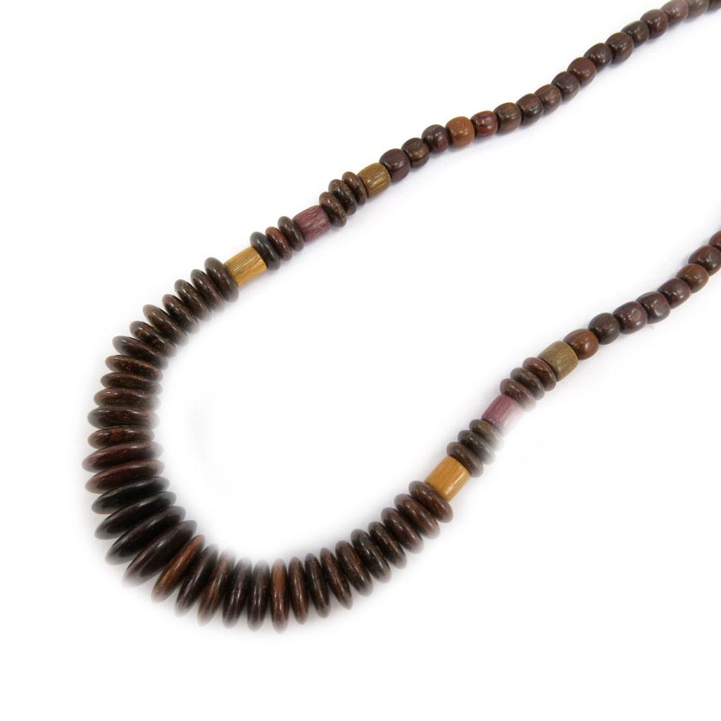 Les Trésors De Lily [E4899] - Necklace 'Amazonia' Wood