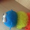 Glowing Hair Puffer Caterpillar Soft Anti-Stress Sensory Fidget Kids Squeeze Toy