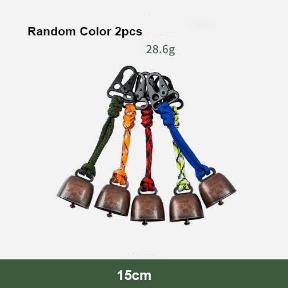 2pcs New Anti Loss Hiking Wind Chimes Bells Metal 9 Styles Retro Bells Japanese Wind Camping Bells Vintage Bell Decorations