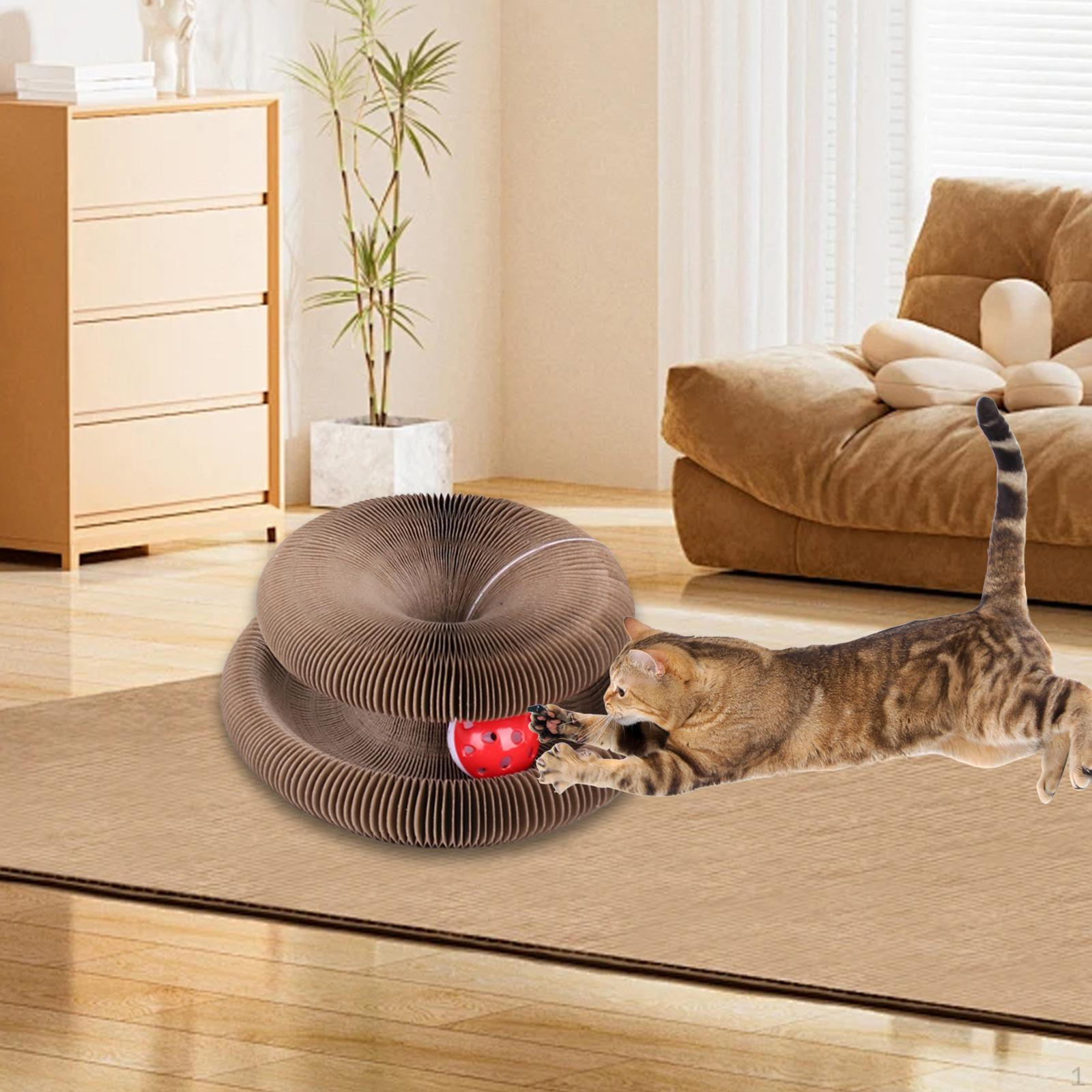 

Organ Cat Scratcher Toy Interactive Play Grinding Claw Enrichment Training Cardboard