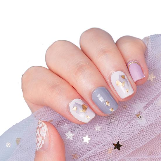 1 Set Nail Sticker Removable Ultra-Thin Non-Irritation Bubble Free Exquisite Pattern Decorative Resin Ink Nail Sticker