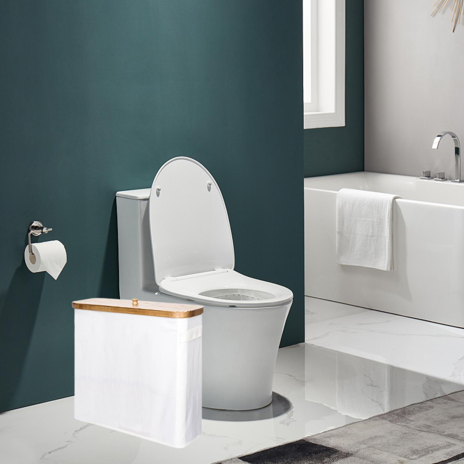 

Корзина для салфеток с бамбуковой крышкой для хранения туалетной бумаги и белья