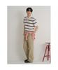 Binpolmen Bold Stripe Collared Neck Knit Ivory