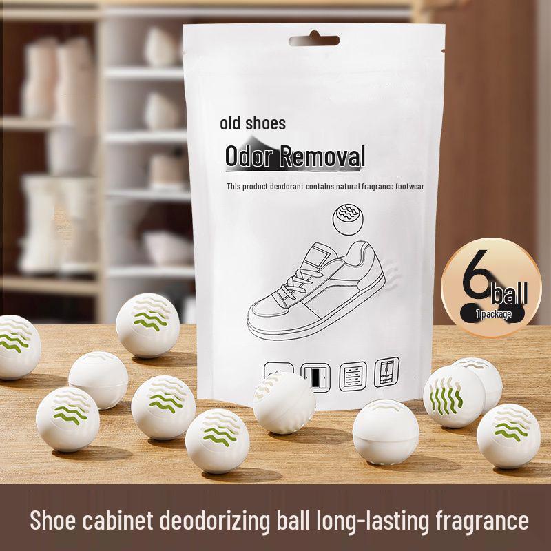 Shoe & Wardrobe Deodorizer Balls: Odor Remover & Antibacterial Freshener