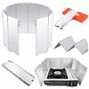 Windshield For Stove Burner Aluminum Foldable + Case