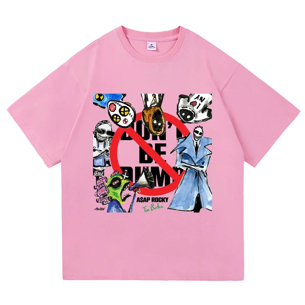 A Rocky 2026 New Album Dont Be Dumb Tee Shirt Fashion Unisex Women Clothing Harajuku High Quality Tops Cotton TShirts Vintage