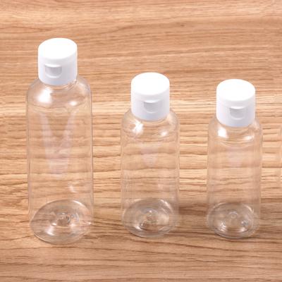 Leerer Behälter Flasche Spender Shampoo Lotion Squeeze-Tiegel Plastik Klar 50/60/100ML Nachfüllbarer Seifenspender für Bad