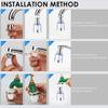 The Kitchen Faucet Filter Has a Splash-free Aeration Head with a 360° Fully Rotating Nozzle and Water Filter, Which Can Be Flexibly Expanded