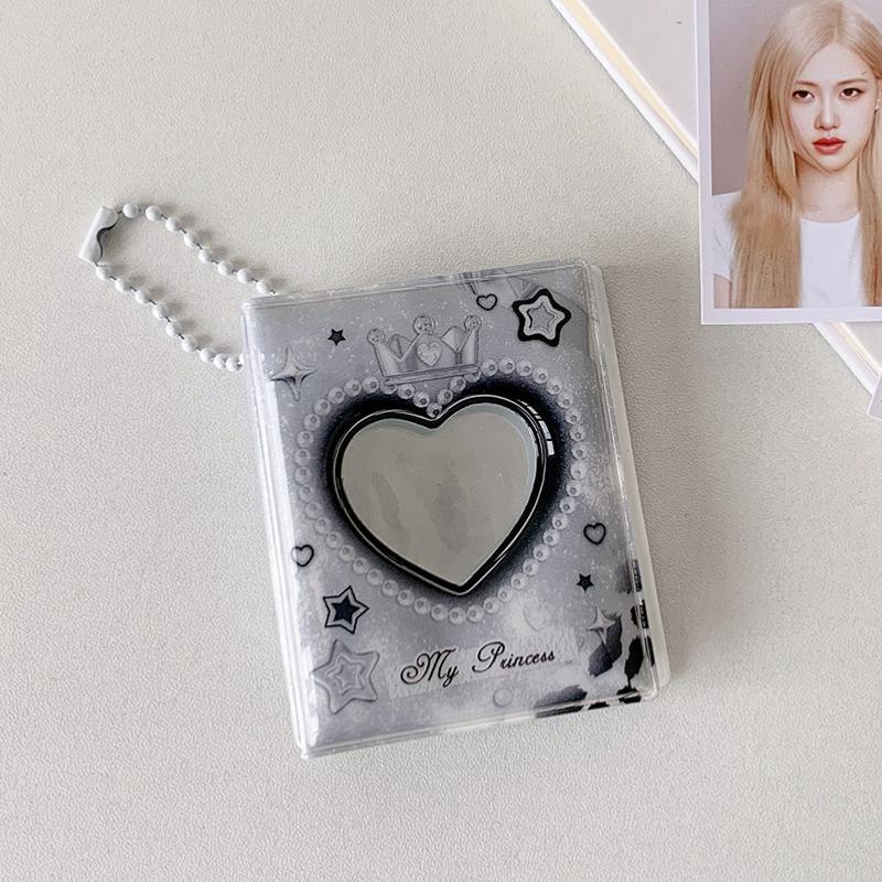 

Y2K Style Retro Ipod Mini Photocard Album 1 Inch 2 Inch Kpop Photocard Holder with Kryrings Girl PU Photos Binder Student 2025