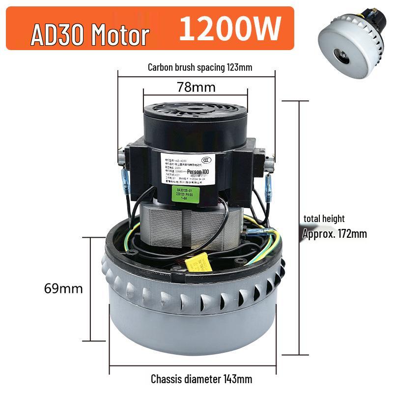 Jeno V4Z-AD30 putekļsūcējs, 1600W, pilnībā vara
