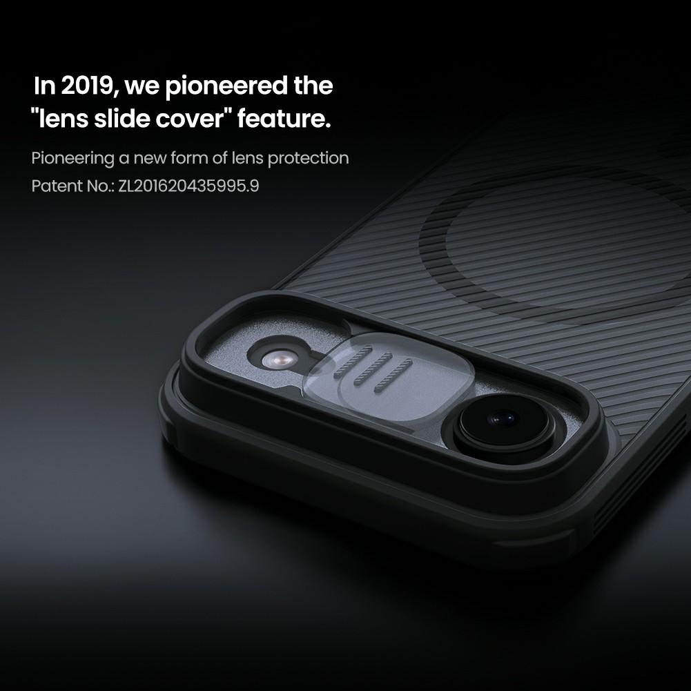 NILLKIN Camshield Pro Magnetic Series For iPhone Air Case TPU + PC Clear Black Phone Cover with Camera Slider