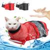 Katzen bade- und pflege Duschbeutel Verstellbare Katzenfixierbeutel Kratzfest für Baden Krallenschneiden Ohrenreinigung Katzenzubehör