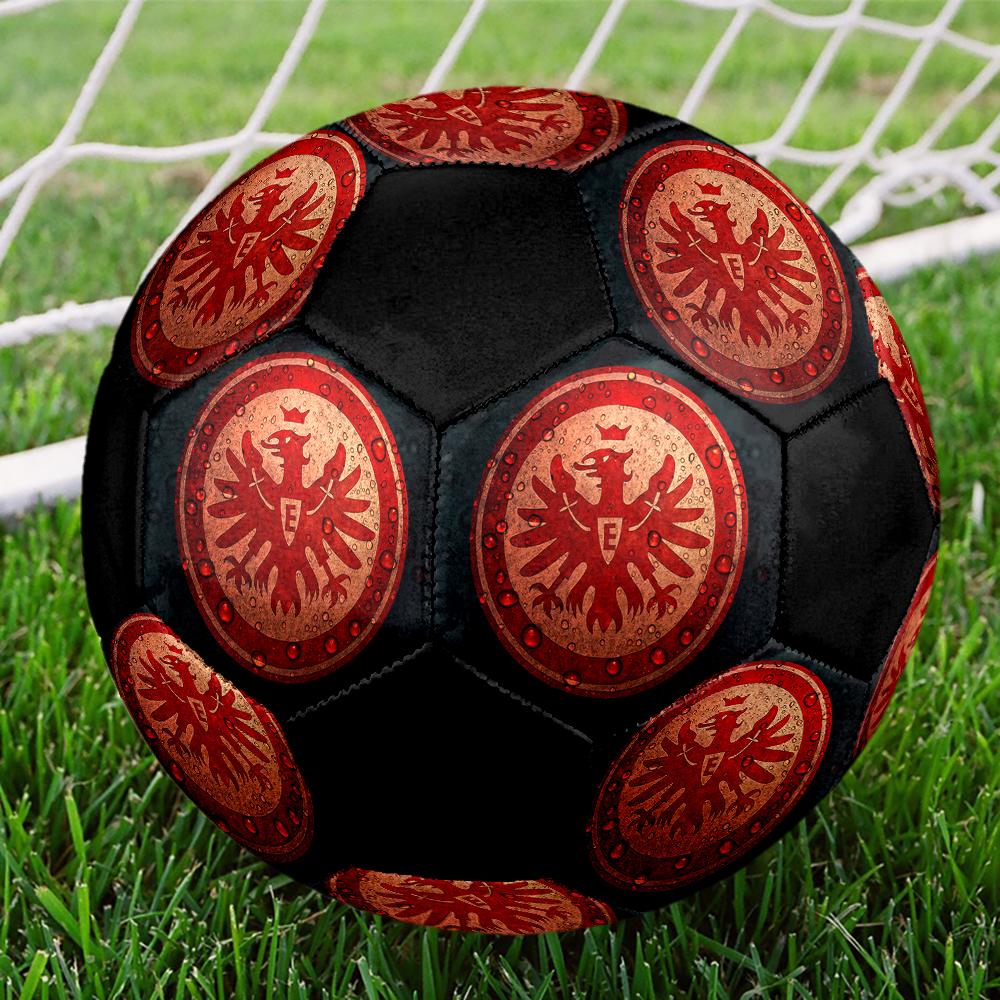 SIZE 5 Eintracht Frankfurt Soccer Ball Colorful All Ages Machine Stitched PVC Competition Ready Durable High-Bounce