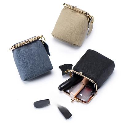 Women Small Cosmetic Bag Golden Hasp Cute Makeup Pouch Lipstick Organizer Case Lady Travel Keys Box Mini Coin Purse